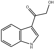 1-(1H-インドール-3-イル)-2-ヒドロキシエタノン 化学構造式