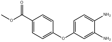 4-(3,4-ジアミノフェノキシ)ベンゼンカルボン酸メチル 化学構造式