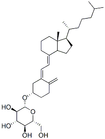 vitamin D3 3 beta-D-glucopyranoside Struktur