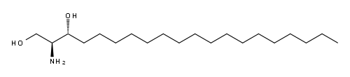 D-ERYTHRO-C20-DIHYDROSPHINGOSINE 化学構造式