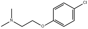 [2-(4-クロロフェノキシ)エチル]ジメチルアミン 化学構造式