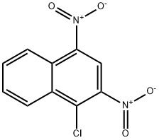 1-クロロ-2,4-ジニトロナフタレン 化学構造式