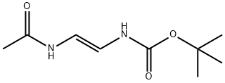 Carbamic acid, [(1E)-2-(acetylamino)ethenyl]-, 1,1-dimethylethyl ester (9CI) Struktur