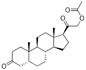 (5β)-21-(Acetoxy)pregnane-3,20-dione 结构式