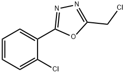 2-(氯甲基)-5-(2-氯苯基)-1,3,4-噁二唑 结构式
