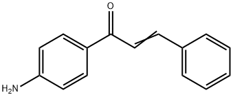 (2E)-1-(4-aminophenyl)-3-phenylprop-2-en-1-one Struktur