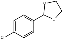 2-(4-氯苯基)-1,3-二氧戊环, 2403-54-5, 结构式