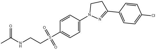 N-[2-[[4-[3-(4-chlorophenyl)-4,5-dihydro-1H-pyrazol-1-yl]phenyl]sulphonyl]ethyl]acetamide Structure