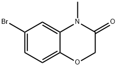 6-BROMO-4-METHYL-1,4-BENZOXAZIN-3-ONE 结构式