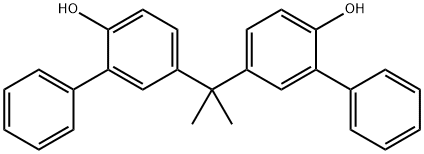 2,2-BIS(2-HYDROXY-5-BIPHENYLYL)PROPANE Struktur