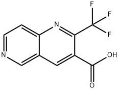 2-(TRIFLUOROMETHYL)-1,6-NAPHTHYRIDINE-3-CARBOXYLIC ACID Struktur