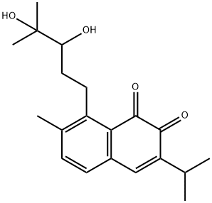 8-(3,4-Dihydroxy-4-methylpentyl)-3-isopropyl-7-methylnaphthalene-1,2-dione Structure