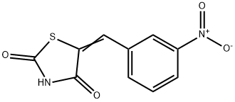 5-[(3-NITROPHENYL)METHYLENE]-1,3-THIAZOLANE-2,4-DIONE Struktur