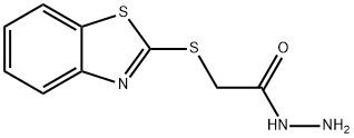 (苯并噻唑-2-基硫基)-乙酰肼 结构式
