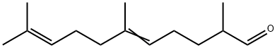 2,6,10-三甲基-5,9-十一碳二烯醛 结构式