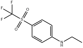4-(Trifluoromethylsulfonyl)-N-ethylaniline Structure