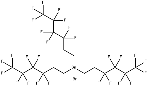 三(3,3,4,4,5,5,6,6,6-壬氟己基)溴化锡, 240497-37-4, 结构式