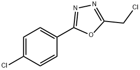 2-氯甲基-5-(4-氯苯基)-1,3,4-氧二唑, 24068-15-3, 结构式