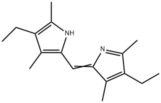 2-[(4-Ethyl-3,5-dimethyl-2H-pyrrole-2-ylidene)methyl]-4-ethyl-3,5-dimethyl-1H-pyrrole,2407-83-2,结构式