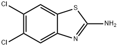 5,6-ジクロロベンゾチアゾール-2-アミン 化学構造式