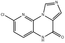 2-氯咪唑并[1,5-A]吡啶并[3,2-E]吡嗪-6(5H)-酮, 240815-52-5, 结构式