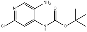 CARBAMIC ACID, (5-AMINO-2-CHLORO-4-PYRIDINYL)-, 1,1-DIMETHYLETHYL ESTER Struktur