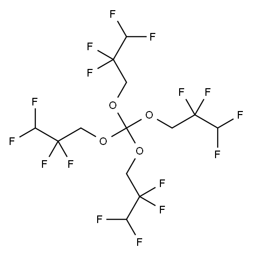 TETRAKIS(2,2,3,3-TETRAFLUOROPROPYL)ORTHOCARBONATE Struktur