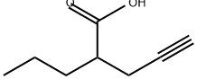 2-正丙基-4-戊炔酸 结构式