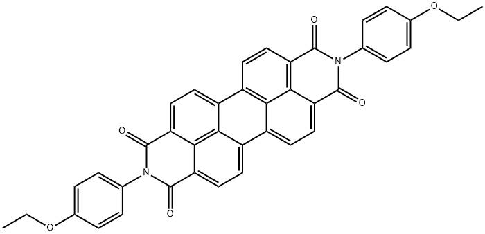 2,9-ビス(4-エトキシフェニル)アントラ[2,1,9-def:6,5,10-d'e'f']ジイソキノリン-1,3,8,10(2H,9H)-テトラオン 化学構造式
