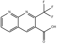 2-(TRIFLUOROMETHYL)-1,8-NAPHTHYRIDINE-3-CARBOXYLIC ACID Struktur