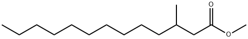 3-Methyltridecanoic acid methyl ester,2412-84-2,结构式