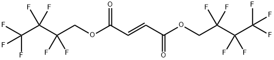 ビス(1H,1H-パーフルオロブチル)フマル酸 化学構造式