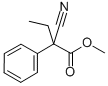 2-Cyano-2-phenylbutanoic acid methyl ester  Structure