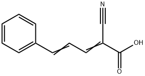 ALPHA-CYANO-5-PHENYL-2,4-PENTADIENIC ACID 化学構造式
