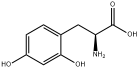 (S)-2-氨基-3-(2,4-二羟基苯基)丙酸 结构式