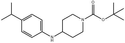 4-(4-イソプロピルアニリノ)テトラヒドロ-1(2H)-ピリジンカルボン酸TERT-ブチル 化学構造式