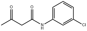 N-(3-クロロフェニル)-3-オキソブタンアミド 化学構造式