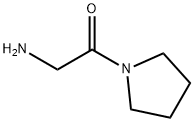 2-オキソ-2-(1-ピロリジニル)エタンアミン 化学構造式
