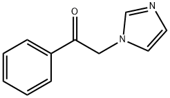 α-(1H-イミダゾール-1-イル)アセトフェノン 化学構造式