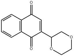 2-(1,4-Dioxan-2-yl)naphthalene-1,4-dione 结构式