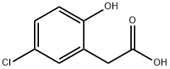 5-氯-2-羟基苯乙酸, 24161-38-4, 结构式