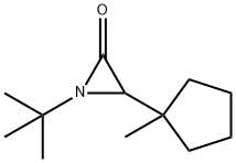 1-tert-ブチル-3-(1-メチルシクロペンチル)アジリジン-2-オン 化学構造式