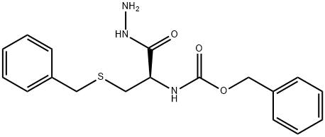 N-[(Benzyloxy)carbonyl]-S-benzyl-L-cysteine hydrazide Structure