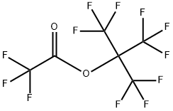 2,2,2-Trifluoro-1,1-bis(trifluoromethyl)ethyl=trifluoroacetate Structure