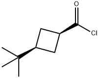 Cyclobutanecarbonyl chloride, 3-tert-butyl-, cis- (8CI) Structure