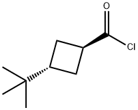 Cyclobutanecarbonyl chloride, 3-tert-butyl-, trans- (8CI) Structure