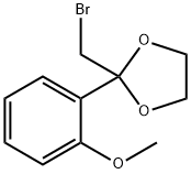 2-(bromomethyl)-2-(2-methoxyphenyl)-1,3-dioxolane Structure