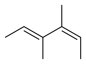 (2E,4Z)-3,4-Dimethyl-2,4-hexadiene Structure