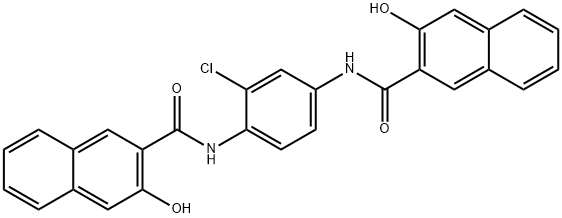 2-naphthalenecarboxmide,N,N'-(chloro-1,4-phenylene)bis[3-hydroxy- 结构式