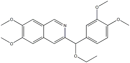 3-(α-Ethoxyveratryl)-6,7-dimethoxyisoquinoline Structure